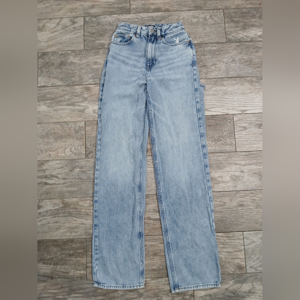 Pacsun X Playboy Slashed  Denim Jeans  ~ Womens Size 23 ~ Sold Out!!